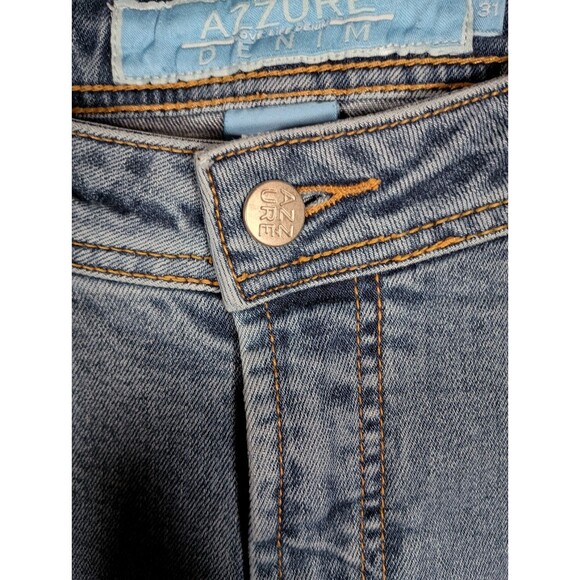Azzure Womens Light Wash Straight Leg Jeans Size 31 - Picture 5 of 10